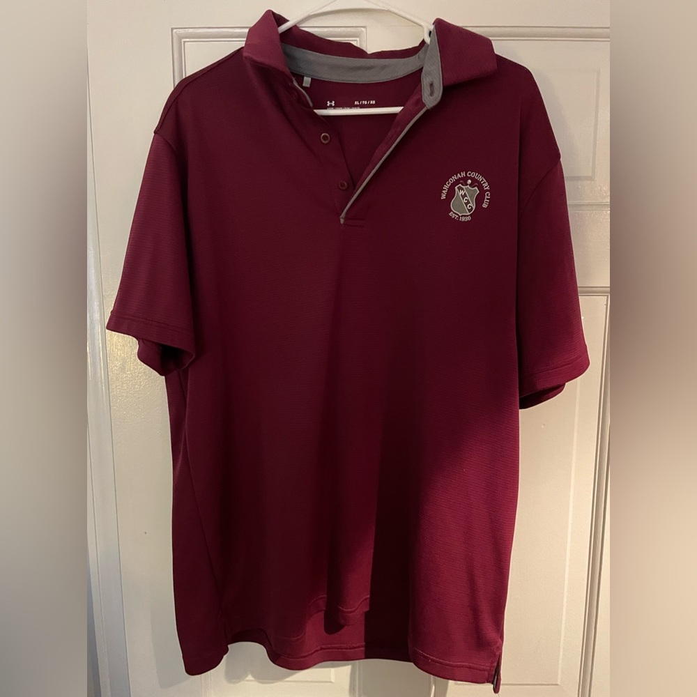 Maroon Golf Polo